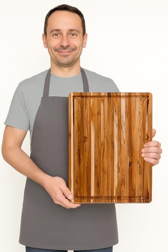 Carving Board with Juice Groove (Cutting Board Only / Large (20 inch x 15 inch x 1.5 inch))