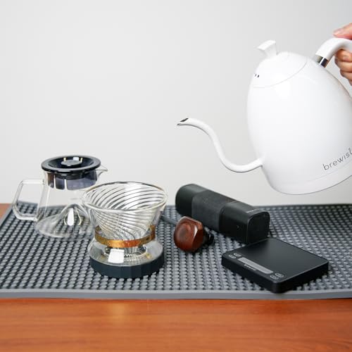 Artisan Electric Gooseneck Kettle (All White)
