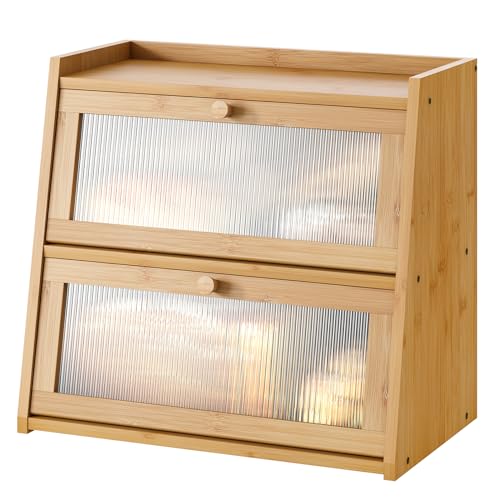 2 Tier Bamboo Bread Box (Natural / Large-2_Tier)
