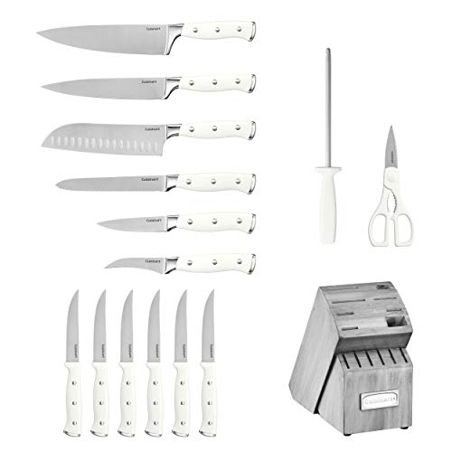 15 Piece Knife Set with Block (Natural/Grey)