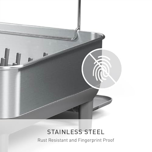 Steel Frame Dishrack (Gray / Full-Size (20'' X 22.3'' X 11.5''))