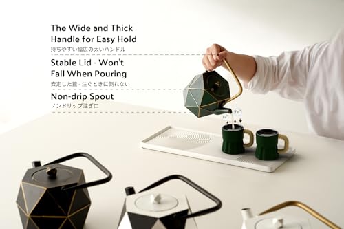 Mini Tea Kettle (11 oz / Green Diamond)