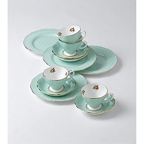 Polka Rose Teacup & Saucer Set (Teacup & Saucer Set)