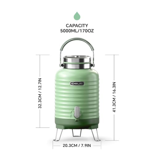 Insulated Beverage Dispenser 1.4gal (Ivy Green for camping / 1,4gal)