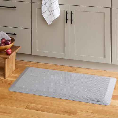 Gourmet Series Kitchen Comfort Gel Mat (Matte Grey / 39.8"L x 20"W x 0.8"Th)