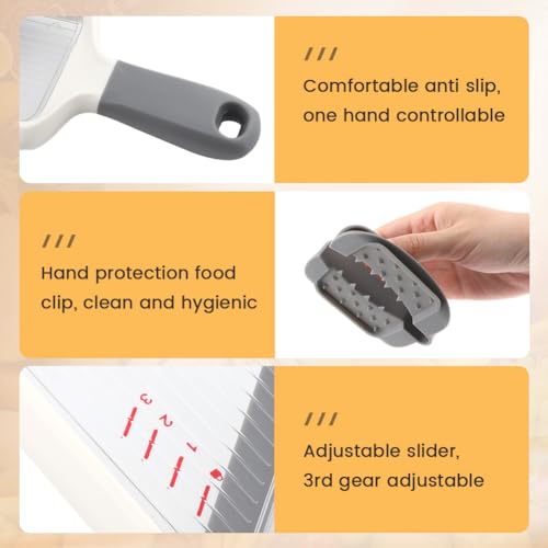 Handheld Mandoline Slicer with 3