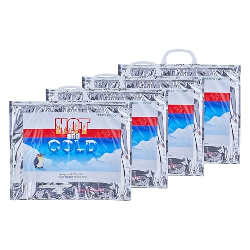 Hot and Cold Insulated Bags for Food Delivery (Small (Meal Size))