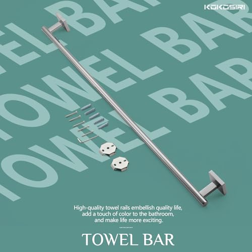 36'' Towel Bar Bathroom Towel Holder for Kitchen Toilet 36 Inch Bath Accessories Chrome Stainless Steel B4005CH (Polished Chrome / 36-Inch)