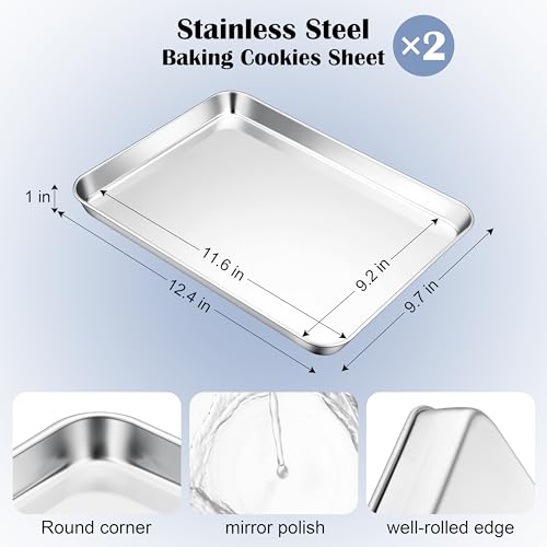 Stainless Steel Baking Sheet Set of 2 (2 Count)