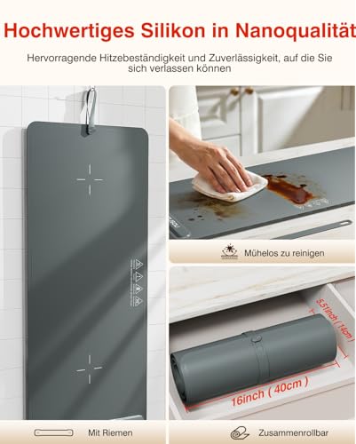 Warming Mat for Food (Dark Gray / X-Large)