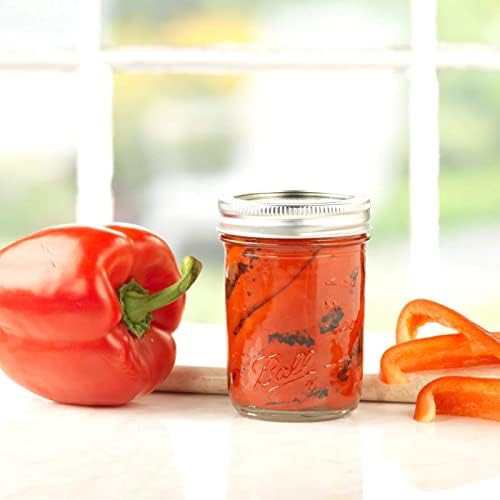 Regular Mouth Mason Jars with Lids & Bands (Half Pint / 8 Ounce (Pack of 2))