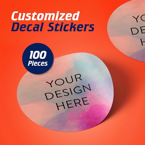 Custom Vinyl Stickers Your Image (100 Count)