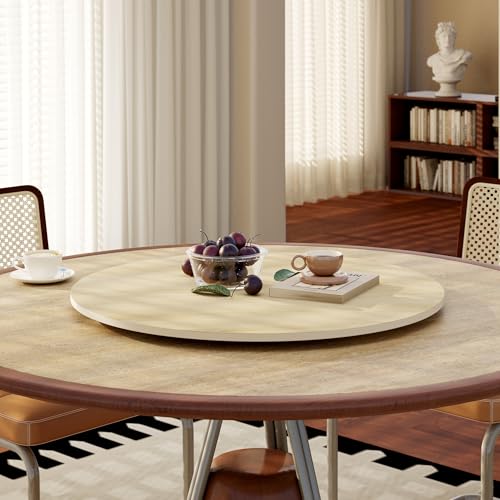 23.6" Sintered Stone Lazy Susan for Table Top (Yellow Cave Stones / 60CM)