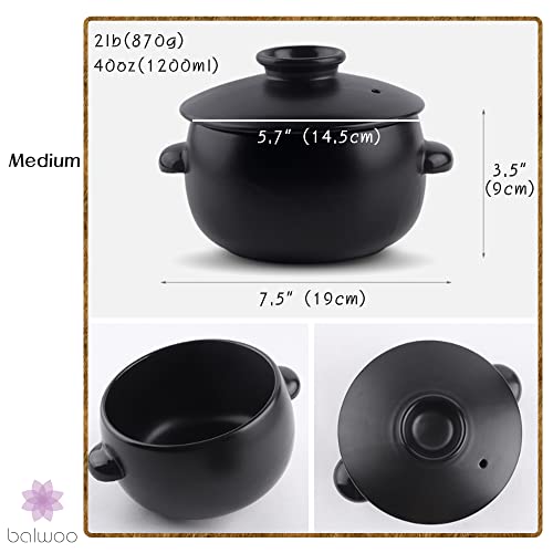 Korean Earthenware Pot Ttukbaegi (Medium)