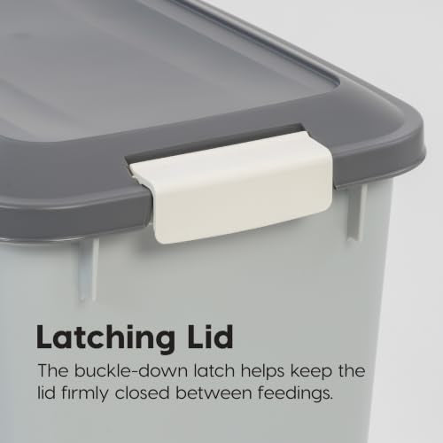 Dog Food Storage Container (54 lbs / Gray/Dark Gray)