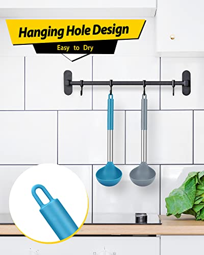 Silicone Soup Ladle Spoon Kitchen Utensils (2 Count)