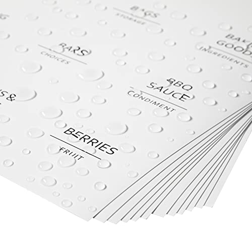 Minimalist Food Labels (157 Count)