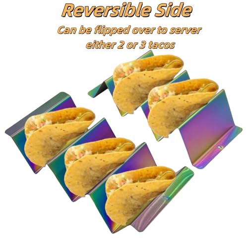 Metal Taco Holder (Rainbow)
