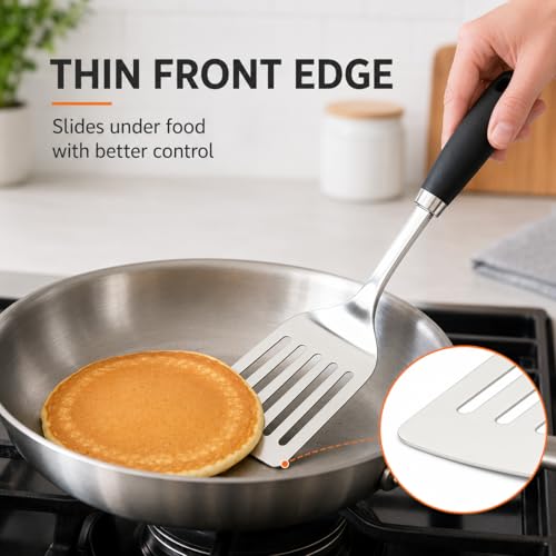 Stainless Steel Slotted Turner Spatula (A-Turner Spatula)