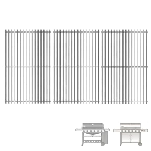 Stainless Steel Grill Grates for Weber Genesis II 600 Series Grill Parts (18.75" x 39.75")