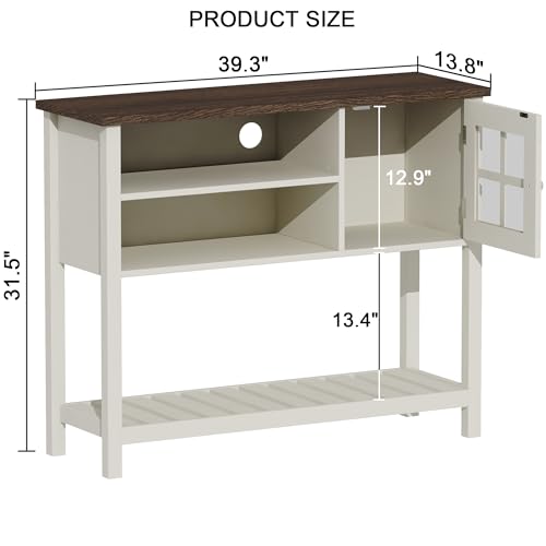 Farmhouse Coffee Bar Cabinet (White)