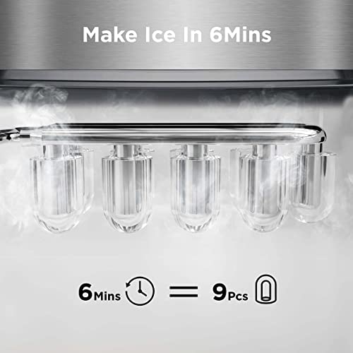 Ice Makers Countertop (Stainless Steel-0-1 / 26lbs)