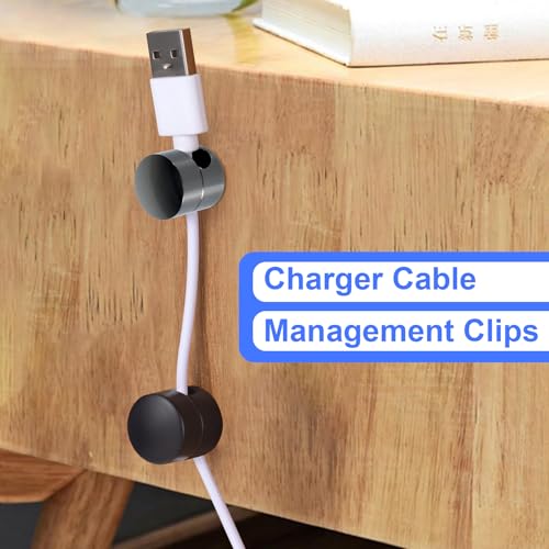 3 Sets Charger Holders for Cords (3 Sets / Matte Black, Black, Antique Copper)