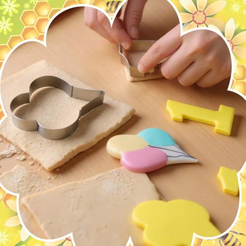 2 Pcs 5 Inch Balloon Cookie Cutter Number 1 Cookie Cutter Metal Birthday Cake Mold Fondant Cake Mold for School Party 1 Birthday One (Balloon)