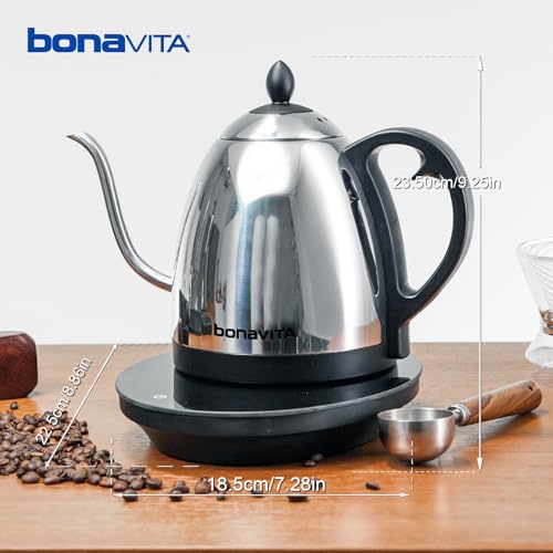 Cosmopolitan 1.0L Gooseneck Electric Kettle (Mirror Polished)
