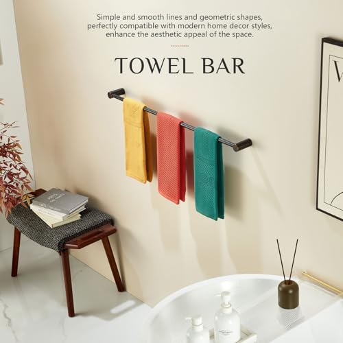 Towel Bars Oil Rubbed Bronze for Bathroom Wall Mounted 36 (Oil Rubbed Bronze / 36-Inch)