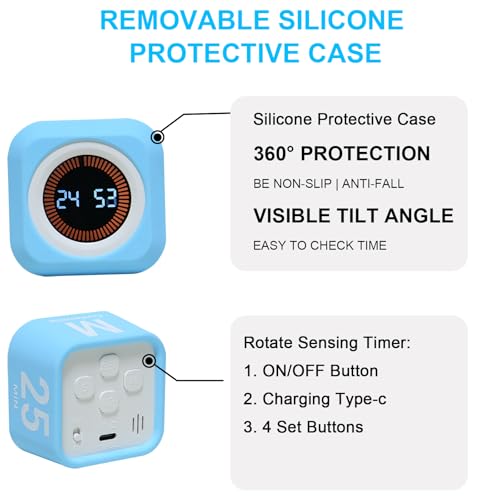 Rotating Cube Visual Countdown Timer 5