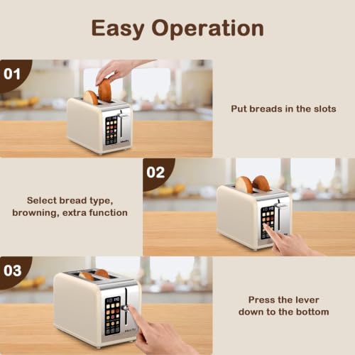 2 Slice Touch Screen Toaster