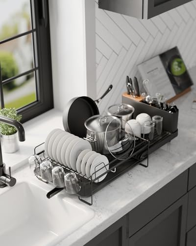 Extendable Dish Drying Rack (Standard / Black)
