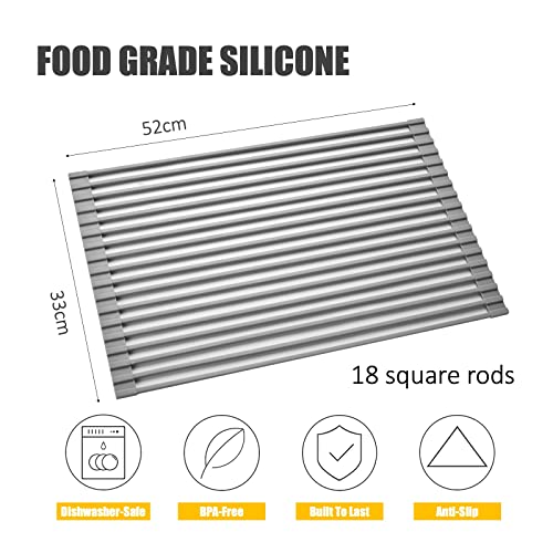 Roll Up Dish Drying Rack (20.8"X13.2")