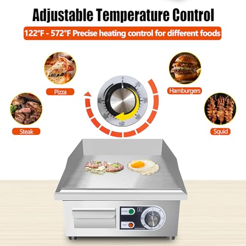 14" Commercial Electric Griddle (14'')