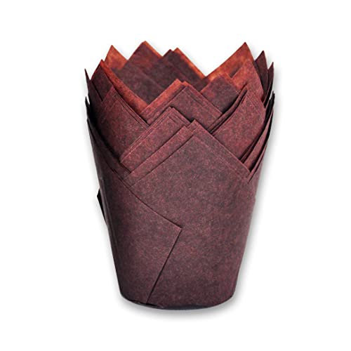Large size Brown Tulip Baking Cups 2 (Brown)