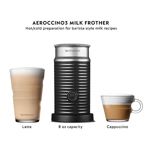 Vertuo Pop+ Deluxe by De'Longhi with Aeroccino (Machine + Frother / Silver)