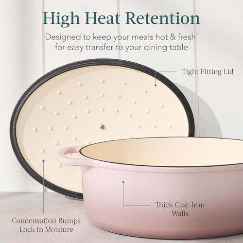 Oval 7.5 Quart Enamel Cast (Mushroom Beige / 7.5qt Oval)
