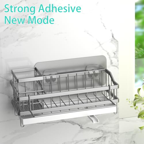 Sponge Holder for Kitchen Sink (Silver)