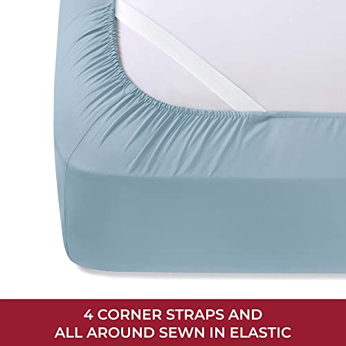 Iconic 4-PC, Ultra Soft Sheet Set (RV/Short Queen, Blue Hydrangea) (1573 Blue Hydrangea / RV / Short Queen)