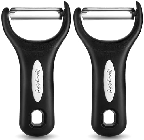 Set of 2 Stainless Steel Y Shaped Vegetable Peeler for Kitchen (2 Count)
