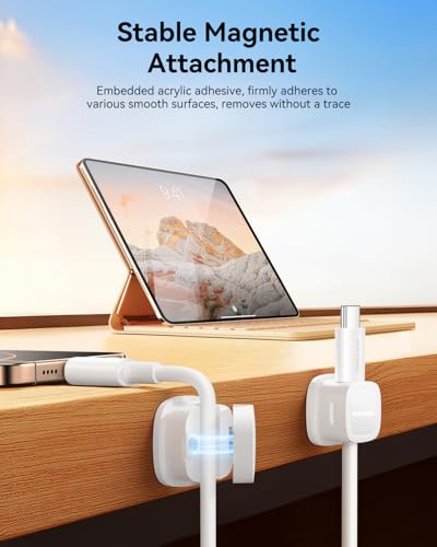 18‑Pack Magnetic Smooth Adjustable Cable Clips Cord Organizer (18 Count)