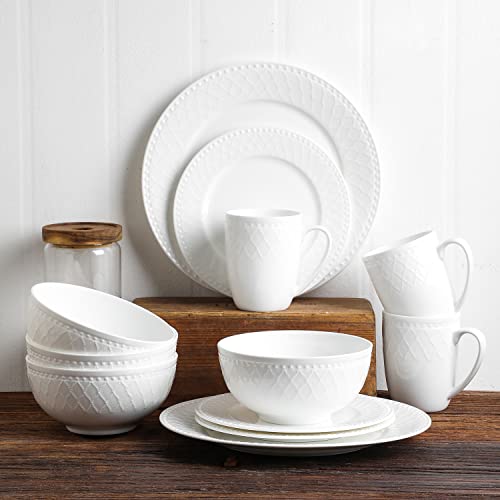 Alexandria 32 (Basket - White / 32 Piece Service for 8)