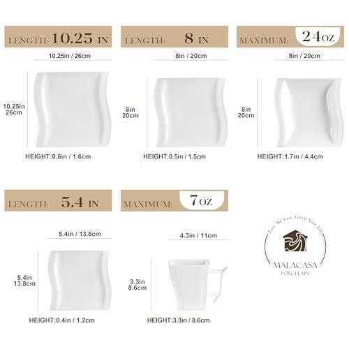 Ivory White Dinnerware Sets (30 Piece(Service for 6) / Ivory White)