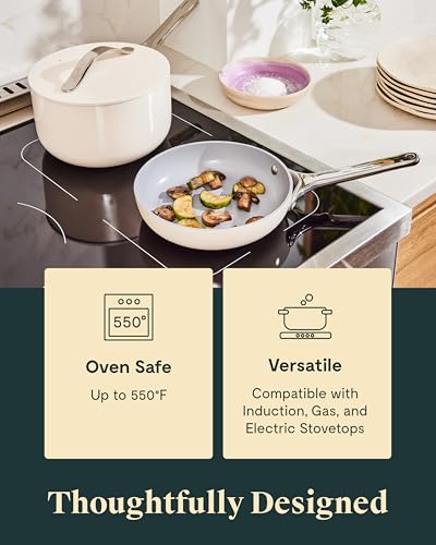 Non Stick Ceramic Mini Cookware Set (Cream)