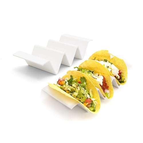 Melamine Taco Holder Stands (Set of 2 / White)