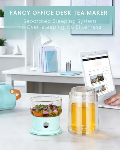 Modern Glass Infuser Teapot (06-Blue / 9oz)