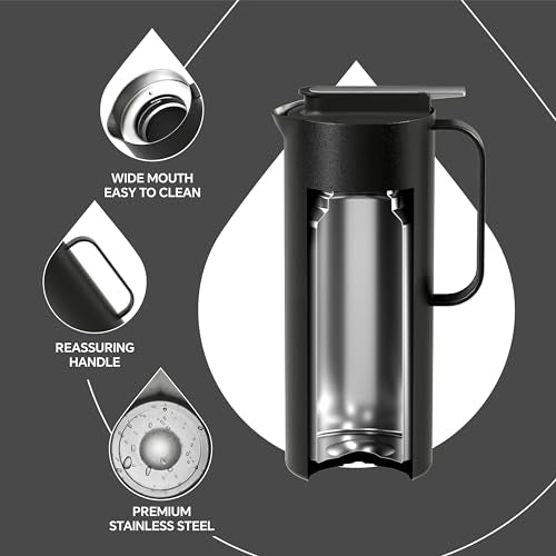 Thermal Coffee Carafe 50oz (Storm Black / 47.3 Ounces)