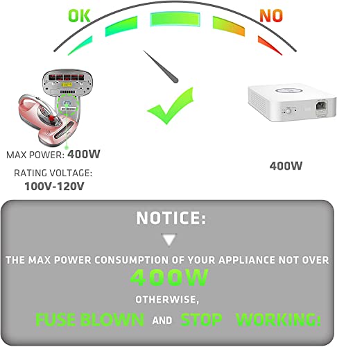 Step Down Converter 220V to 110V 500W US to Europe Voltage Transformer (500W-220V to 110V)