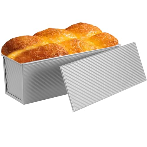 Non Stick Pullman Loaf Pan with Lid 13x4 Inch